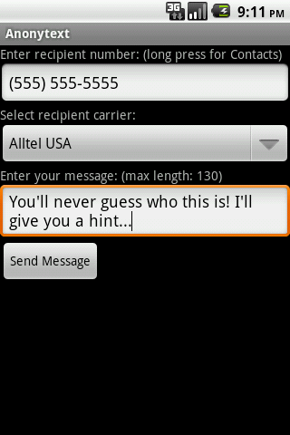 Anonytext Full Android Communication