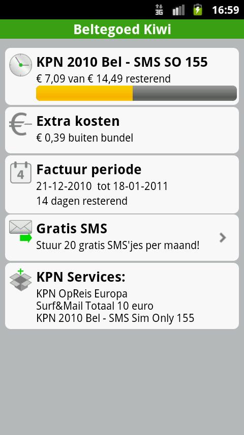 Beltegoed Kiwi Android Communication