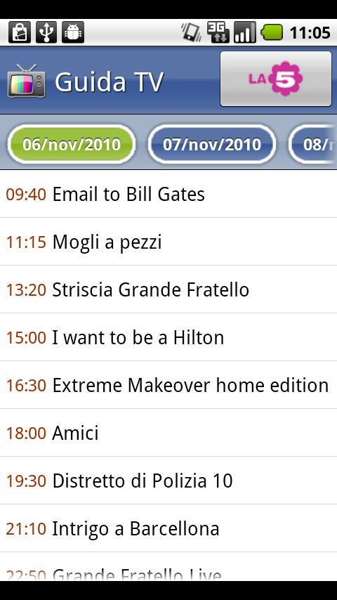 TV Guide Italy Android Entertainment