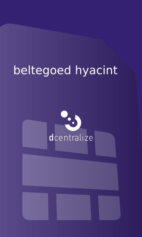 Beltegoed Hyacinth