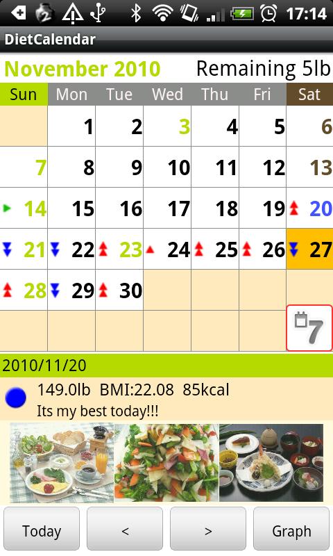 DietCalendar Android Health & Fitness