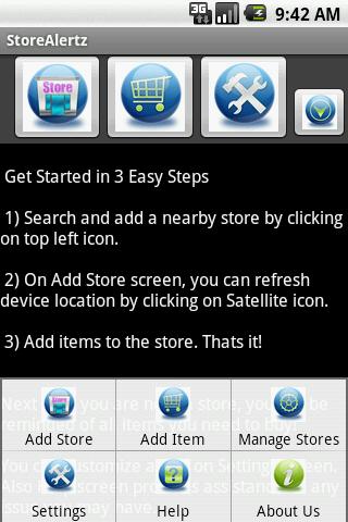 StoreAlertz Android Shopping
