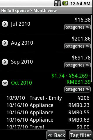 Hello Expense Android Finance
