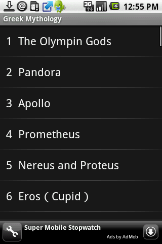 Greek Mythology Android Books & Reference