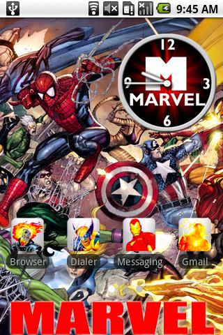 Marvel Comic Android Personalization