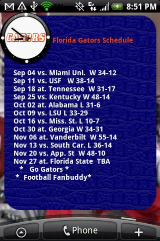 Gators Football FanBuddy Android Sports