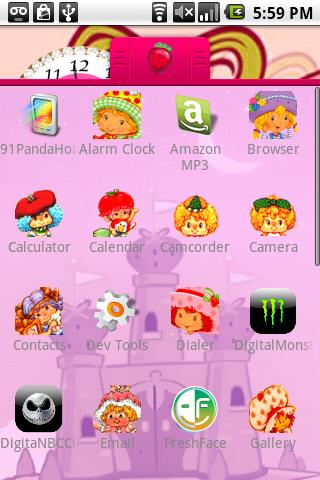 Strawberry Shortcake Theme Android Personalization