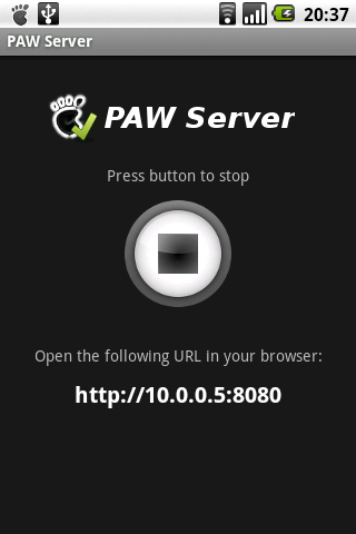 PAW Server for Android