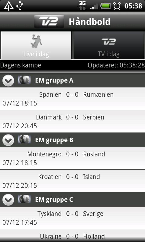 TV 2 Håndbold Android Sports