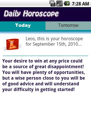 Leo Daily Horoscope Android Lifestyle