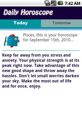 Pisces Daily Horoscope Android Lifestyle