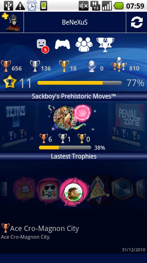 PS3 Trophies PRO Android Entertainment