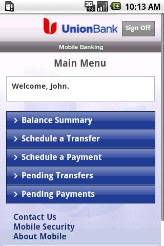 Union Bank Mobile Banking Android Finance