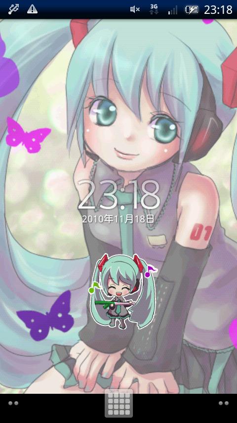 Dancing Miku Hatsune L.W. Android Personalization