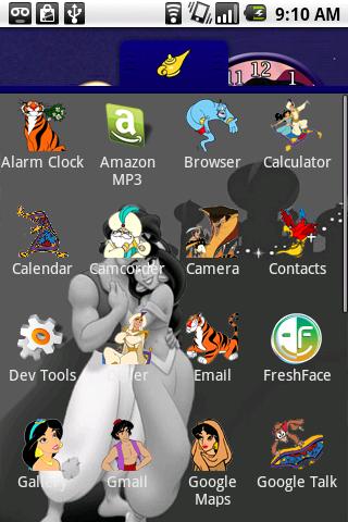 Aladdin Theme Android Personalization