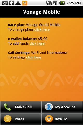 Vonage Mobile for Android Android Communication