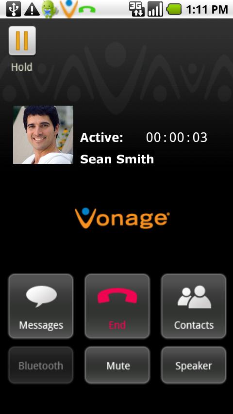 Vonage Mobile App for Facebook Android Communication