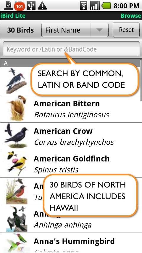 iBird Lite Android Books & Reference