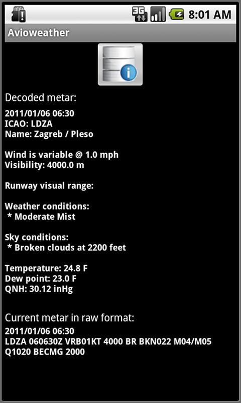 Avioweather Android Weather