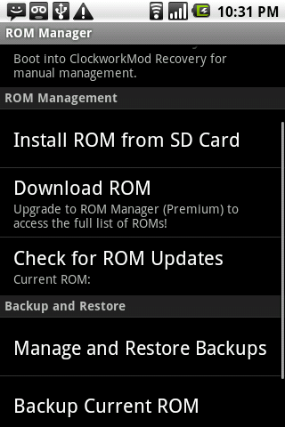 ROM Manager