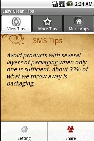 Easy Green Tips Android Libraries & Demo