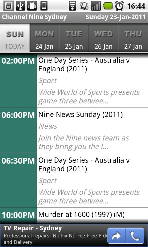 Australia TV Time Android Lifestyle
