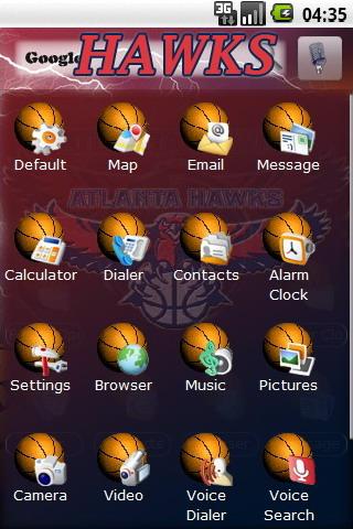Atlanta Hawks themes Android Personalization