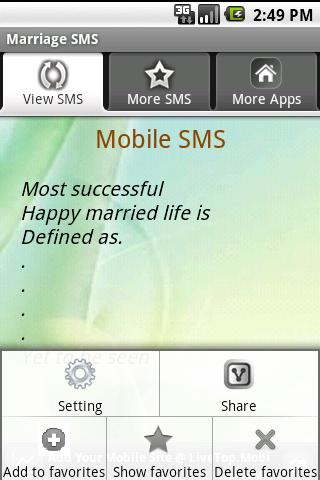 Marriage SMS