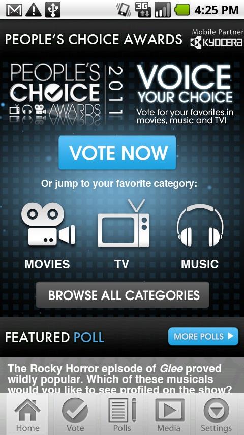 People’s Choice Awards 2011 Android Entertainment