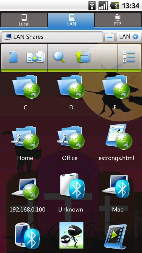 EStrongs File Explorer Android Tools