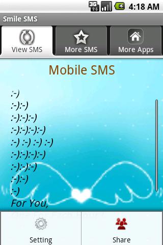 Smile SMS Android Comics