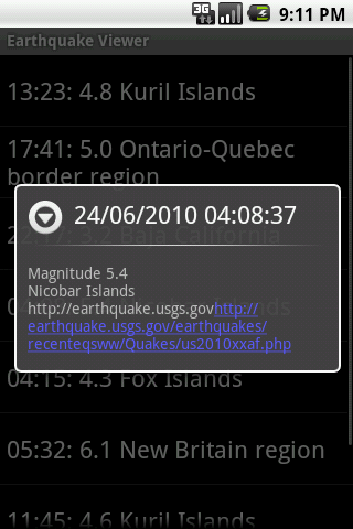 Earthquake Android News & Magazines