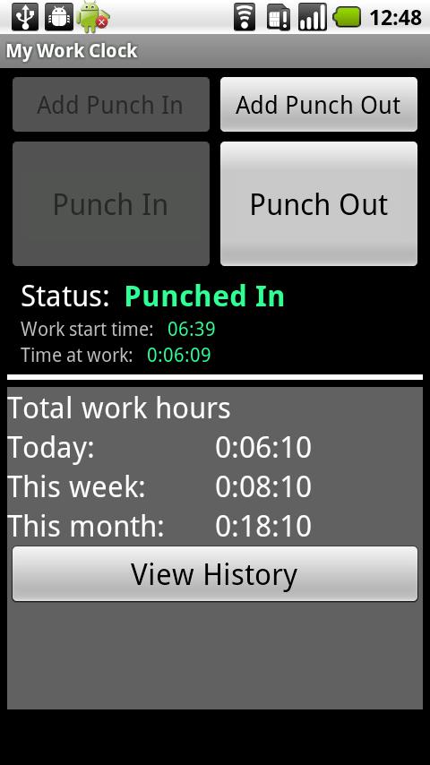 My Work Clock Android Productivity