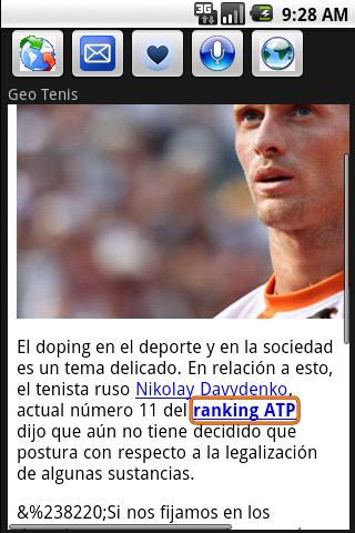 Tenis Top Noticias Android Sports