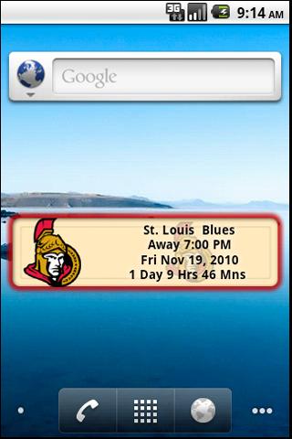 Ottawa Senators Countdown Android Sports