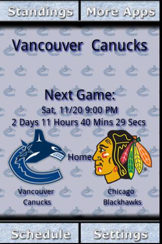 Vancouver Canucks Countdown Android Sports