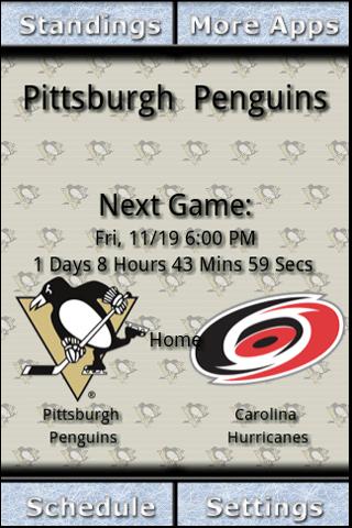 Pittsburgh Penguins Countdown Android Sports