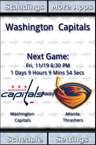Washington Capitals Countdown Android Sports
