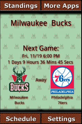 Milwaukee Bucks Countdown Android Sports