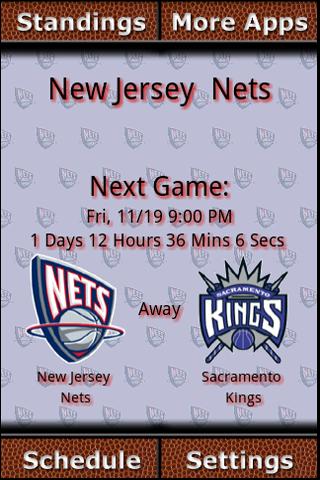 New Jersey Nets Countdown Android Sports