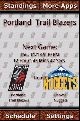 Portland Trail Blazers Countdo Android Sports