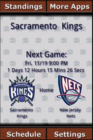 Sacramento Kings Countdown Android Sports