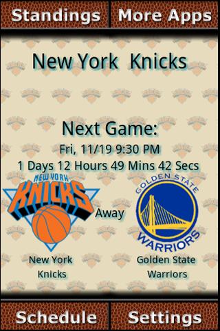 New York Knicks Countdown Android Sports