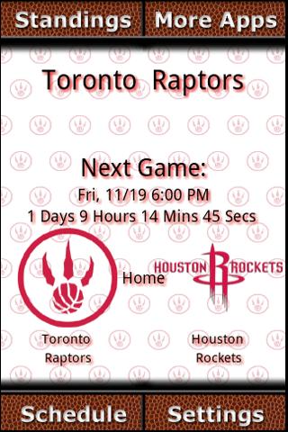 Toronto Raptors Countdown Android Sports