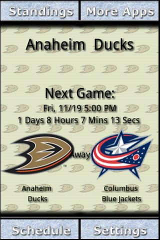Anaheim Ducks Countdown Android Sports