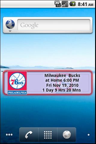 Philadelphia 76ers Countdown Android Sports