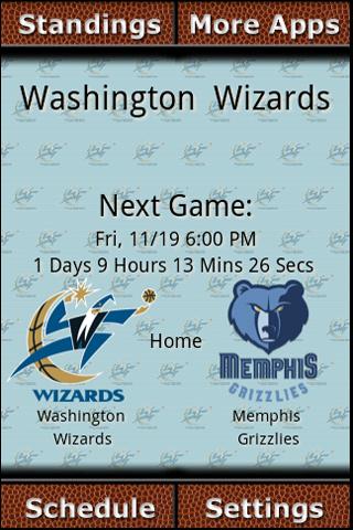 Washington Wizards Countdown Android Sports