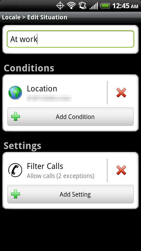 Locale Call Filter Plugin Android Tools