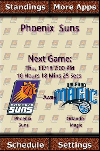 Phoenix Suns Countdown Android Sports