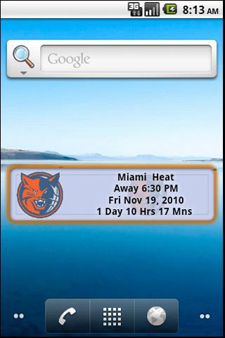 Charlotte Bobcats Countdown Android Sports